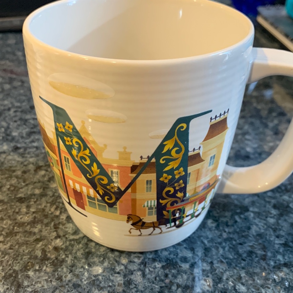 Disney Letter, “M” Main Street USA Mug